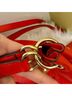 MICHAEL Michael Kors 100% Leather Solid Red Orange Shoulder Bag One size - photo 6