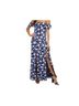 LUCCA 100% Polyester Floral Blue White Casual Dress Size M - photo 1