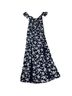 LUCCA 100% Polyester Floral Blue White Casual Dress Size M - photo 2