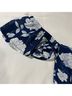 LUCCA 100% Polyester Floral Blue White Casual Dress Size M - photo 9