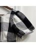 The Odells Checkered-gingham Black White Short Sleeve Top Size S - photo 6