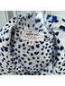 Cloth & Stone 100% Rayon Print Blue Black Long Sleeve Button-Down Shirt Size S - photo 3