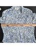 Cloth & Stone 100% Rayon Print Blue Black Long Sleeve Button-Down Shirt Size S - photo 6