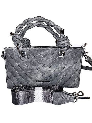 Aldo Quilted Washed Denim Satchel Crossbody Bag (view 1)