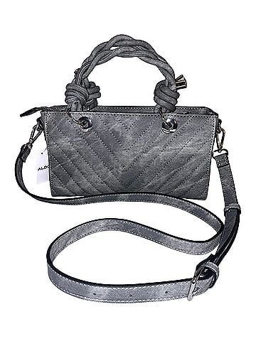 Aldo Quilted Washed Denim Satchel Crossbody Bag (view 2)