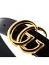 Gucci 100% Leather Black GG Marmont Belt Leather Medium One size - photo 4