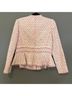 Rebecca Taylor Tweed Pink Blazer Size 6 - photo 4