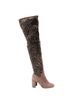 Jeffrey Campbell Floral Brown Boots Size 5 1/2 - photo 1