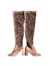 Jeffrey Campbell Floral Brown Boots Size 5 1/2 - photo 2
