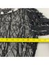 St. John 100% Silk Print Black Silver Cocktail Dress Size 4 - photo 8