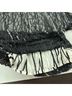 St. John 100% Silk Print Black Silver Cocktail Dress Size 4 - photo 6