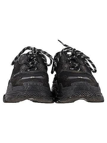 Balenciaga  Balenciaga Triple S Sneakers in Black Polyester (view 2)