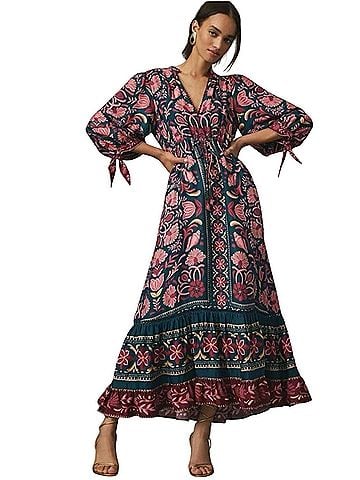 Farm Seashell Tapestry  Casual Dress (view 1)