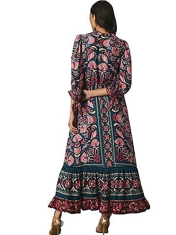 Farm Seashell Tapestry  Casual Dress (view 2)