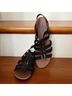 Munro American Black Brown Sandals Size 9 - photo 4