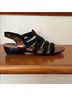 Munro American Black Brown Sandals Size 9 - photo 8