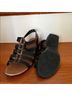 Munro American Black Brown Sandals Size 9 - photo 6