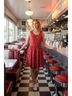 Tulip B 100% Polyester 100% Cotton Print Red Casual Dress Size S - photo 4