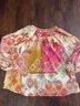 Sundance Paisley Pink Multi Color Long Sleeve Blouse Size M - photo 6