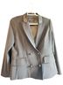 Pink Tartan Solid Black Blazer Size 12 - photo 1