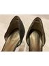 Tahari 100% Suede Gray Heels Size 6 1/2 - photo 3