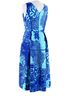 Maria Grazia Severi Floral Blue Cocktail Dress Size 16 - photo 2