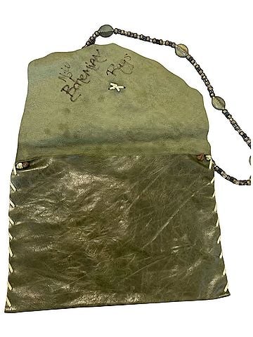 Artisan Leather Clutch (view 2)