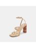 Dolce Vita 100% Raffia Tan Ivory Heels Size 7 1/2 - photo 6