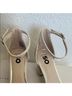SO Tan Ivory Heels Size 8 - photo 3