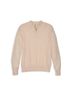 Bella Bliss Solid Brown Boys Cashmere Blend Half Zip Pullover Size 8 - photo 1