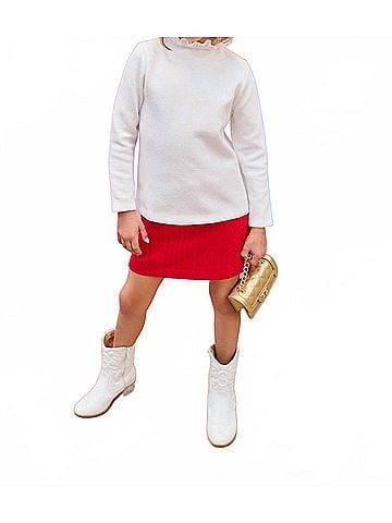 Bisby Girl's Quilted Mini Skirt (view 2)