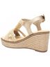 XTI Print Gold Women's Textile Open Toe Sandals Size 9 1/2 - photo 3