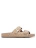 XTI Solid Brown Women's Suede Sandals Size 6 - photo 1