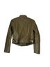 J.Crew 100% Leather Green Leather Jacket Size 0 - photo 2