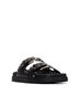 XTI Solid Black Women's Pu Sandals Size 6 - photo 2