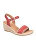 Sofft Red Women's Inez Wedge Sandals Size 10 - photo 1