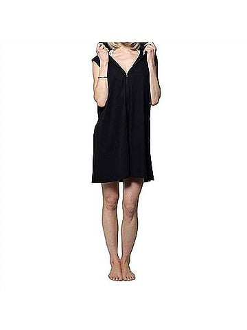 J Valdi Zip Up Hooded Cover Up Dress (view 1)