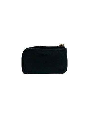 Prada PRADA Leather Wallet/Coin Purse with Logo Hardware, L-shaped Zipper, Black (Item No. 30147) (view 2)