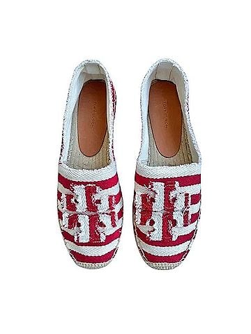 Tory Burch Fray Stripe Flats (view 2)