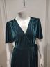 Simplee Solid Green Casual Dress Size S - photo 4
