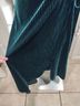 Simplee Solid Green Casual Dress Size S - photo 7