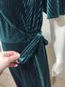 Simplee Solid Green Casual Dress Size S - photo 10
