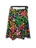 J.Crew 100% Silk Graphic Floral Pink Green Silk Skirt Size 2 - photo 1