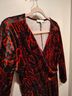 Chaus Paisley Red Cocktail Dress Size S - photo 4