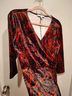Chaus Paisley Red Cocktail Dress Size S - photo 7