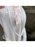 Free People Print White Blue Thermal Top Size M - photo 4