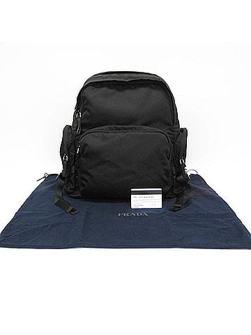 Prada Prada TESSUTO MONTAGN VZ0052 Men's Nylon Backpack Black (view 2)