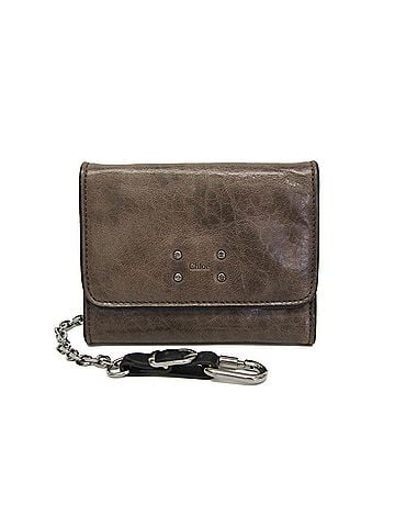 Chloé Chloé 3P0438 Men's Leather Wallet (tri-fold) Khaki (view 1)