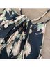 Free People 100% Polyester Floral Black Green Pink Sleeveless Blouse Size M - photo 5