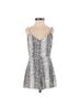 Millau 100% Rayon 100% Rayon Snake Print Gray White Romper Size XS - photo 1